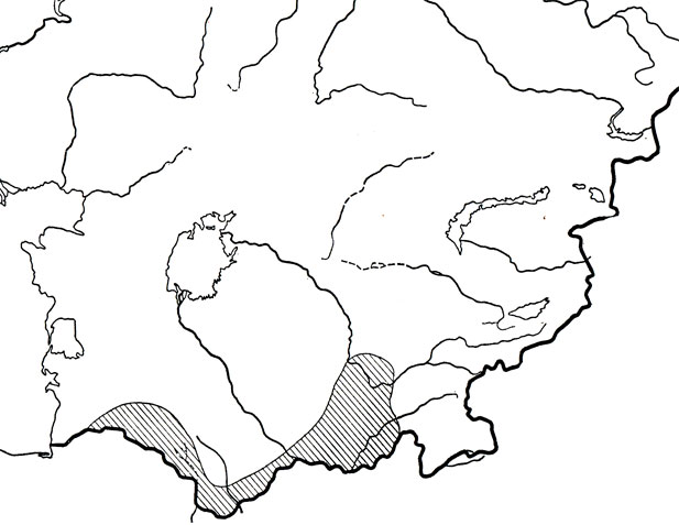Карта 88. Поперечнополосатый волкозуб
