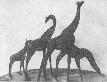 Жирафы. Эскизы в пластилине