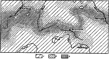 Структура ареала хомячка Эверсманна в годы освоения целины (1956—1959 гг.) в Северном Казахстане по данным учетов ловушко-линиями